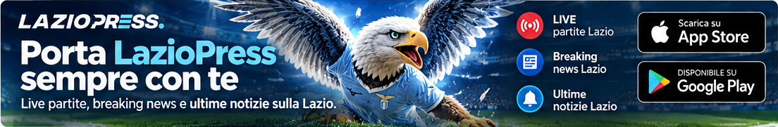 Scarica l'app LazioPress: LIVE partite, breaking news e ultime notizie Lazio